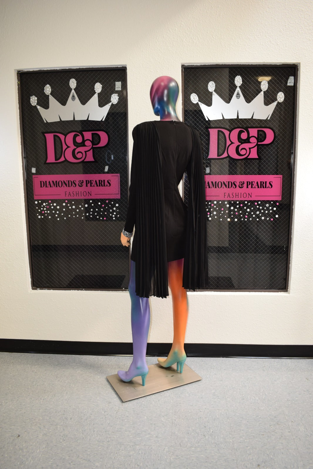 Black Crystal-Trimmed Couture Mini Dress – Limited Edition from the Dallas Fashion Week Collection